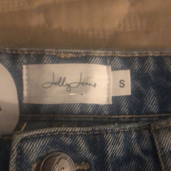 Jelly Beans Blue Jean Shorts Distressed Frayed Hem - Picture 2 of 11